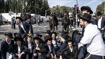 الشرطة الإسرائيلية تفرق احتجاجا للحريديم ضد التجنيد