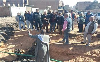 نائب محافظ الجيزة يتفقد أعمال التطوير بطريق الحفرية الرابط بمحور كمال عامر بالطريق الدائرى بالمنيرة