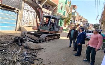 جهود الوحدة المحلية لمركز ومدينة إهناسيا في ملفات النظافة ومواجهة التعديات