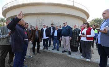 رئيس القابضة لمياه الشرب يزور أسيوط لمتابعة مشروعات حياة كريمة