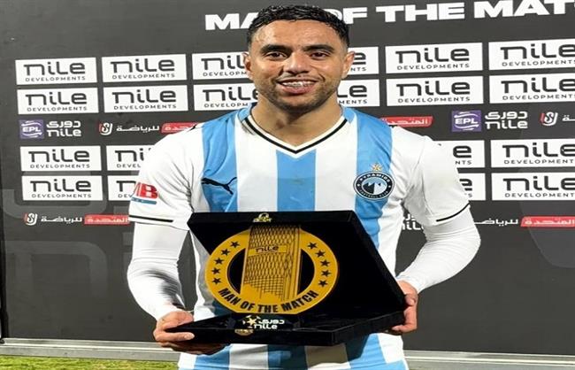 الدوري الممتاز.. محمد الشيبي يفوز بجائزة رجل مباراة بيراميدز وكهرباء الإسماعيلية
