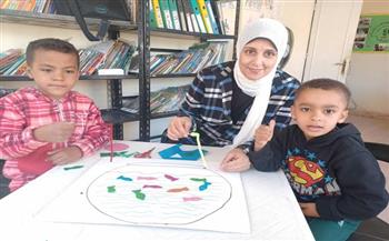 ورشة عمل للأطفال بعنوان "كيف تصنع لعبتك بيدك" بمركز تنمية حلوان