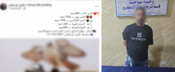 ضبط فني إلكترونيات بحوزته مواد مخدرة لبيعها عبر مواقع التواصل بالجيزة   