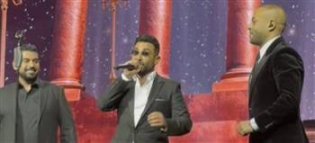 تريو يجمع  أحمد سعد وتامر عاشور وآدم