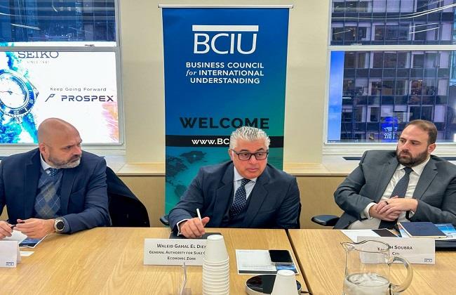 رئيس اقتصادية قناة السويس يشارك بالمائدة المستديرة لمجلس الأعمال للتفاهم الدولي "BCIU" وبنك "HSBC"