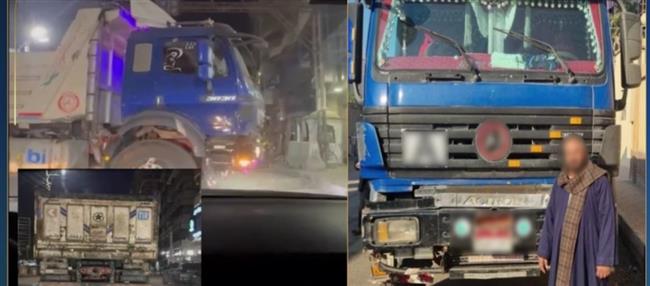 القبض على قائد سياره نقل للسير عكس الاتجاه وتعطيل حركة المرور بالشرقية