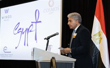 وزير السياحة والآثار يشارك في حفل الغذاء السنوى للاتحاد ويلقي كلمة