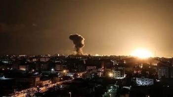 جيش الاحتلال يقصف أهدافًا تابعة لحماس في قطاع غزة