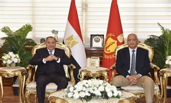 محافظ بورسعيد يبحث مع رئيس "الرقابة على الصادرات والواردات" ملفات التعاون المشتركة