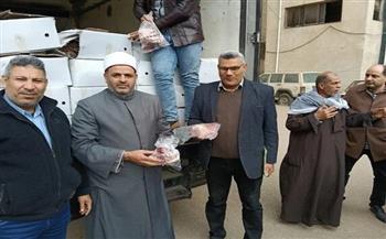 "الأوقاف" توزّع 8 أطنان من لحوم صكوك الأضاحي بمحافظات كفرالشيخ ودمياط وجنوب سيناء والشرقية