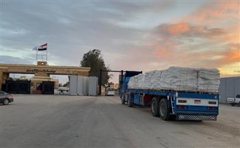 "الهلال الأحمر" يدفع بحمولة 5.300 مساعدات إنسانية عبر قافلة «زاد العزة» 106 إلى غزة