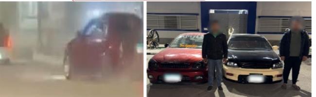 ضبط قائدي سيارتين بعد استعراض مروع بأسيوط