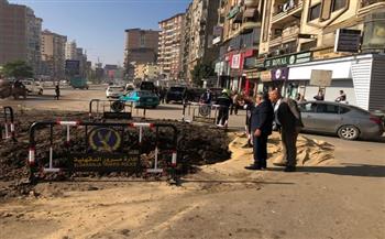 محافظ الدقهلية يتفقد انتهاء أعمال إصلاح تسرب مياه بشارع قناة السويس