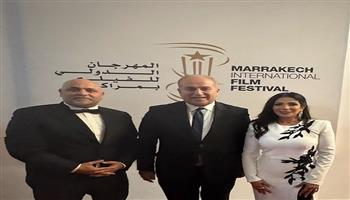 سفير مصر في المغرب يحضر عرض  فيلم «الست» بمهرجان مراكش السينمائي