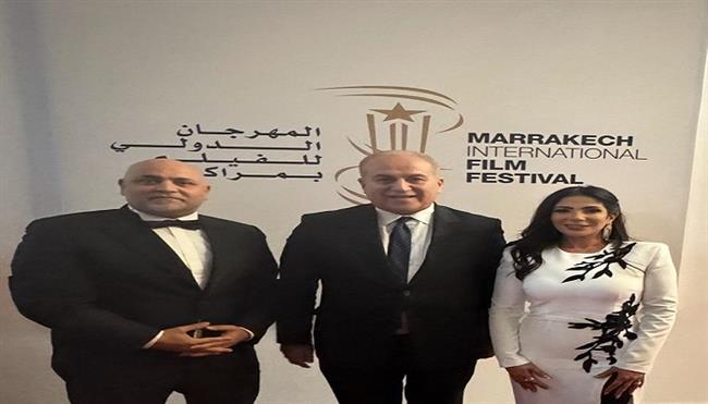 سفير مصر في المغرب يحضر عرض  فيلم «الست» بمهرجان مراكش السينمائي