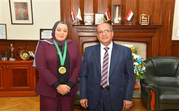 القابضة لمياه الشرب تهنئ لمياء مصطفى بفوزها بجائزة التميز العربي 2025 