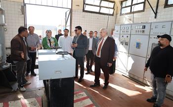 فودة يتفقد فرع قليوب ومحطة المياه الارتوازية.. وتوجيهات بتسريع أعمال الاحلال والتجديد