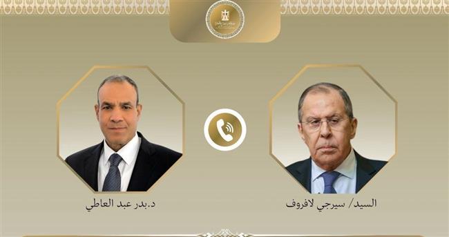وزير الخارجية يعرب في اتصال هاتفي مع نظيره الروسي عن اعتزاز مصر بالشراكة الإستراتيجية مع روسيا