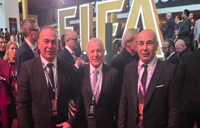 قرعة كاس العالم: هاني أبو ريدة وحسام وإبراهيم حسن في مجمع جون كينيدي  