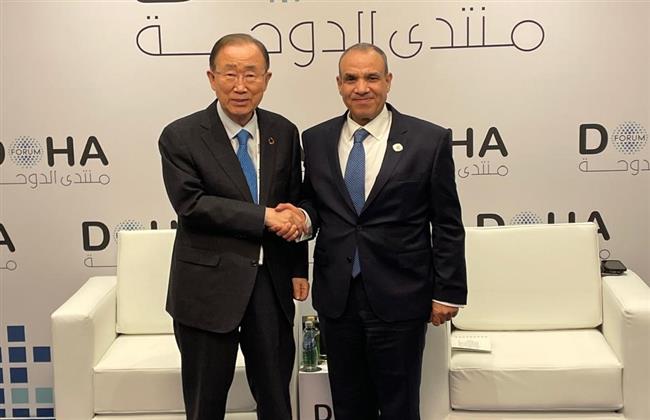 وزير الخارجية يلتقي بان كي مون ويؤكد دعم مصر للأمم المتحدة