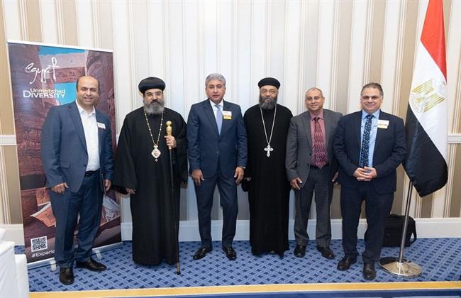 وزير السياحة يلتقي الأسقف العام للكنيسة القبطية الأرثوذكسية بأمريكا الشمالية 