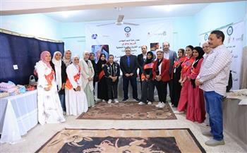 القومي للمرأة ينظم ورشة الأعمال اليدوية لسيدات قرية الزعفرانة