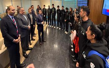 وزير الرياضة يستقبل أبطال التايكوندو بعد الإنجاز التاريخي في بطولة العالم  