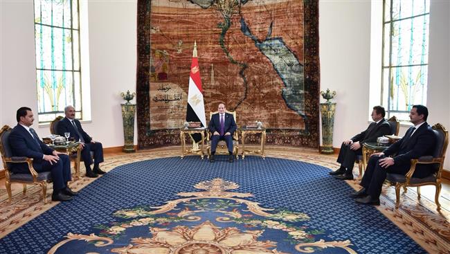 الرئيس السيسي يستقبل القائد العام للجيش الوطني الليبي