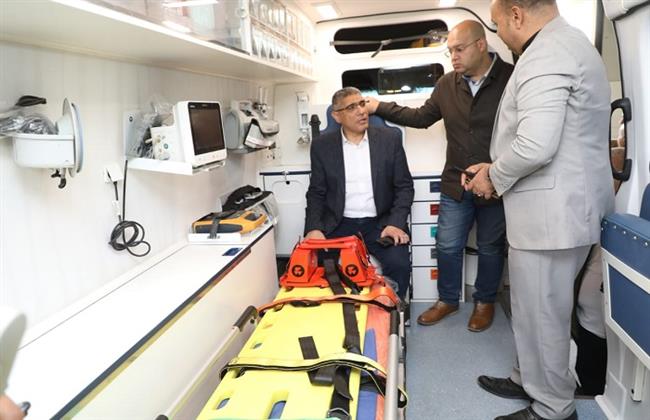 محافظ الجيزة : تشغيل نقطة إسعاف الودي بطاقة 26 سيارة سيارة إسعاف مزودة بتجهيزات العناية المركزة المتنقلة