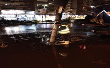 شركة الصرف الصحي بالقاهرة الكبرى تواصل جهود التعامل مع مياه الأمطار بعد رفع درجة الاستعداد القصوى