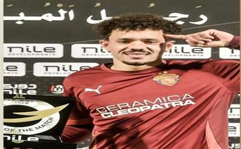 محمود زلاكا رجل مباراة سيراميكا كليوباترا وبتروجت فى الدورى الممتاز 