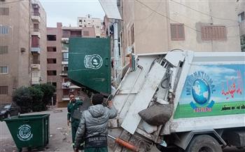 محافظ الدقهلية: رفع 445 طن مخلفات بلدية بالمنطقة المركزية بمدينة المنصورة 