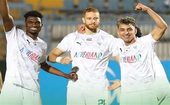 المصرى يقلب الطاولة على مودرن ويتقدم بهدفين فى الشوط الأول بالدوري