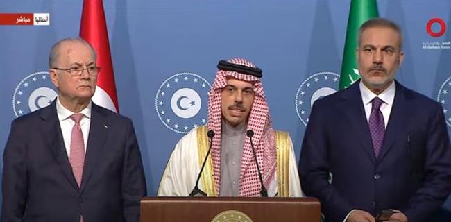 وزير الخارجية السعودي: نرفض أي طرح يتعلق بتهجير الفلسطينيين