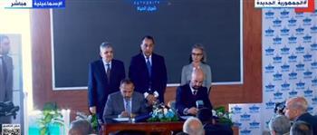رئيس الوزراء يشهد توقيع مذكرة تفاهم بين قناة السويس وإحدى الشركات الإسبانية