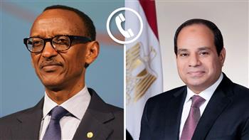 الرئيس السيسي يناقش هاتفيا مع الرئيس الرواندى الأوضاع فى وسط افريقيا وسبل إستعادة الهدوء فى إقليم شرق الكونغو 