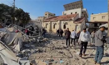 مسيرة إسرائيلية تقصف خيمة للنازحين في غزة