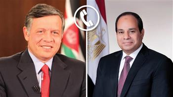 الرئيس السيسي وعاهل الأردن يؤكدان رفضهما القاطع لأي محاولات لتهجير الفلسطينيين من أراضيهم
