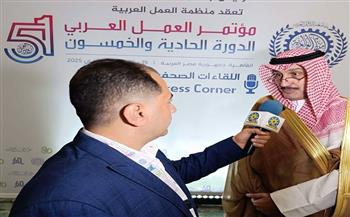مدير منظمة العمل العربية: التجربة التنموية المصرية تدعو للفخر والقاهرة مرتكز للعمل العربي 