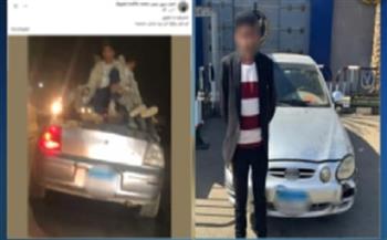 القبض على قائد سيارة سمح لعدد من الأطفال بالجلوس أعلى السيارة بالشرقية