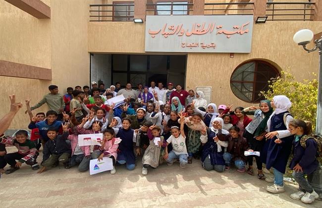 أنشطة فنية لأطفال مكتبة النجاح بشمال سيناء ضمن فعاليات ملتقى فنون البادية