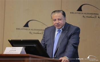 هشام عزمي يوضح أهداف الاستراتيجية الوطنية للملكية الفكرية في محاضرة بمكتبة الإسكندرية