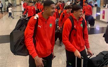 بعثة المنتخب المغربي للشباب تصل إلى مطار القاهرة استعدادًا لكأس أمم أفريقيا تحت 20 عامًا