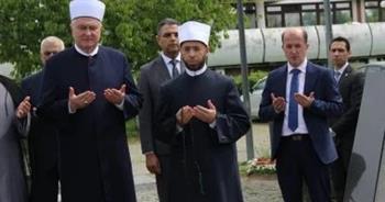وزير الأوقاف يزور مقر الجمعية الإسلامية والنصب التذكاري لشهداء كرواتيا المسلمين في زغرب