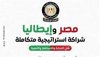 مجلس الوزراء: قفزة في التبادل التجاري بين مصر وإيطاليا تتجاوز 6 مليارات دولار عام 2024