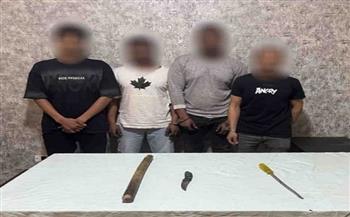 ضبط 4 أشخاص اعتدوا على عامل توصيل في حدائق أكتوبر