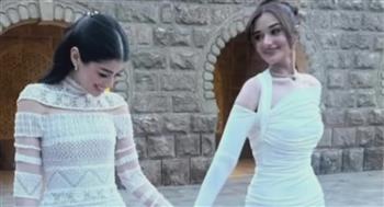 ملك زاهر توجه رسالة مؤثرة لشقيقتها بعد حفل زفافها