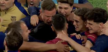 برشلونة يسجل الهدف الثالث في مرمى ريال مدريد 