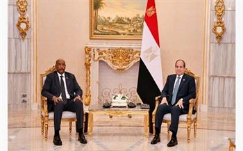 الرئيس السيسي ورئيس مجلس السيادة السوداني يتفقا على مواصلة التنسيق والعمل المشترك لحفظ الأمن المائي