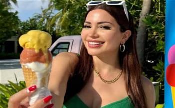 نسرين طافش تبدأ فصل الصيف مع الأيس كريم